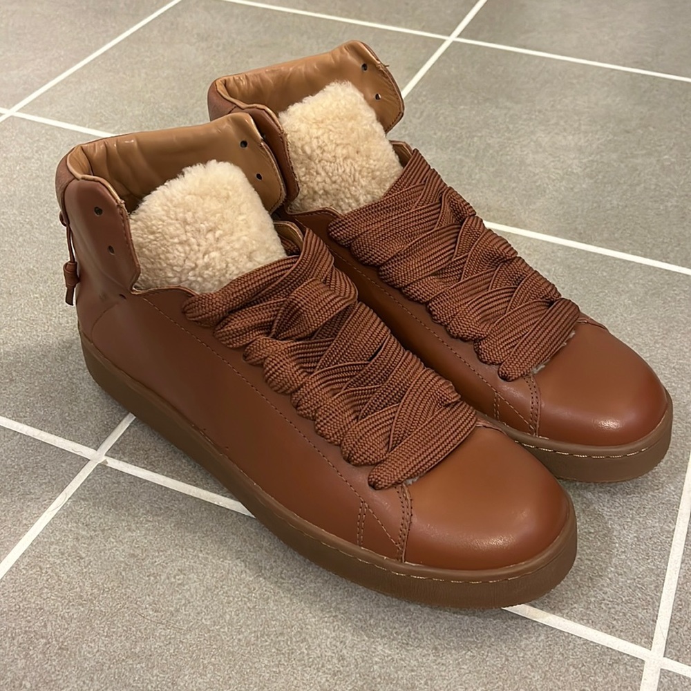 Coach New York Baseball Stitch Shoes Sneakers new G1249 saddle Men’s Size 11.5